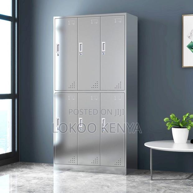 Office Cabinet: 6-Locker Office Storage Cabinet - thumbnail 3