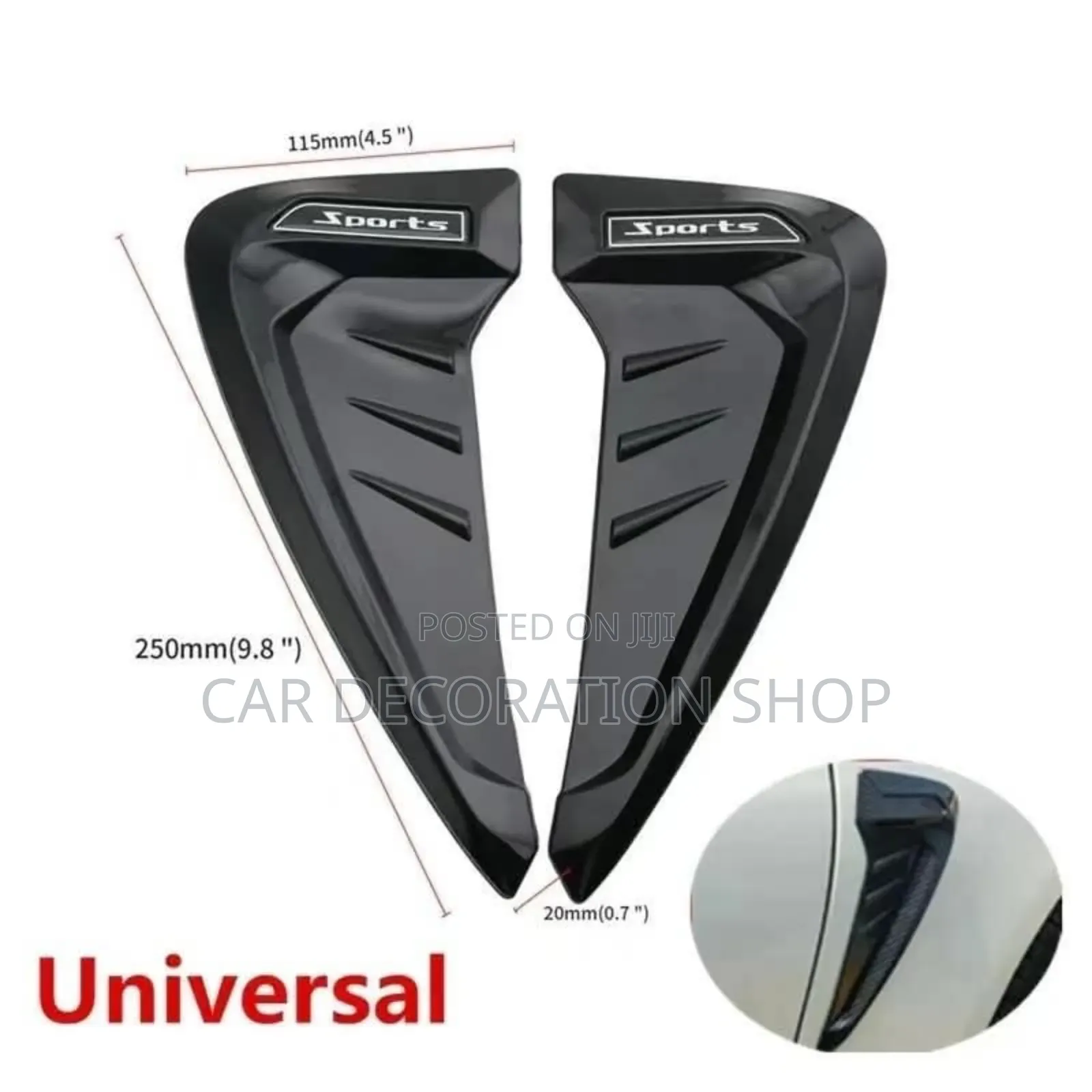 Universal Carf Fender Side Trim 2pc