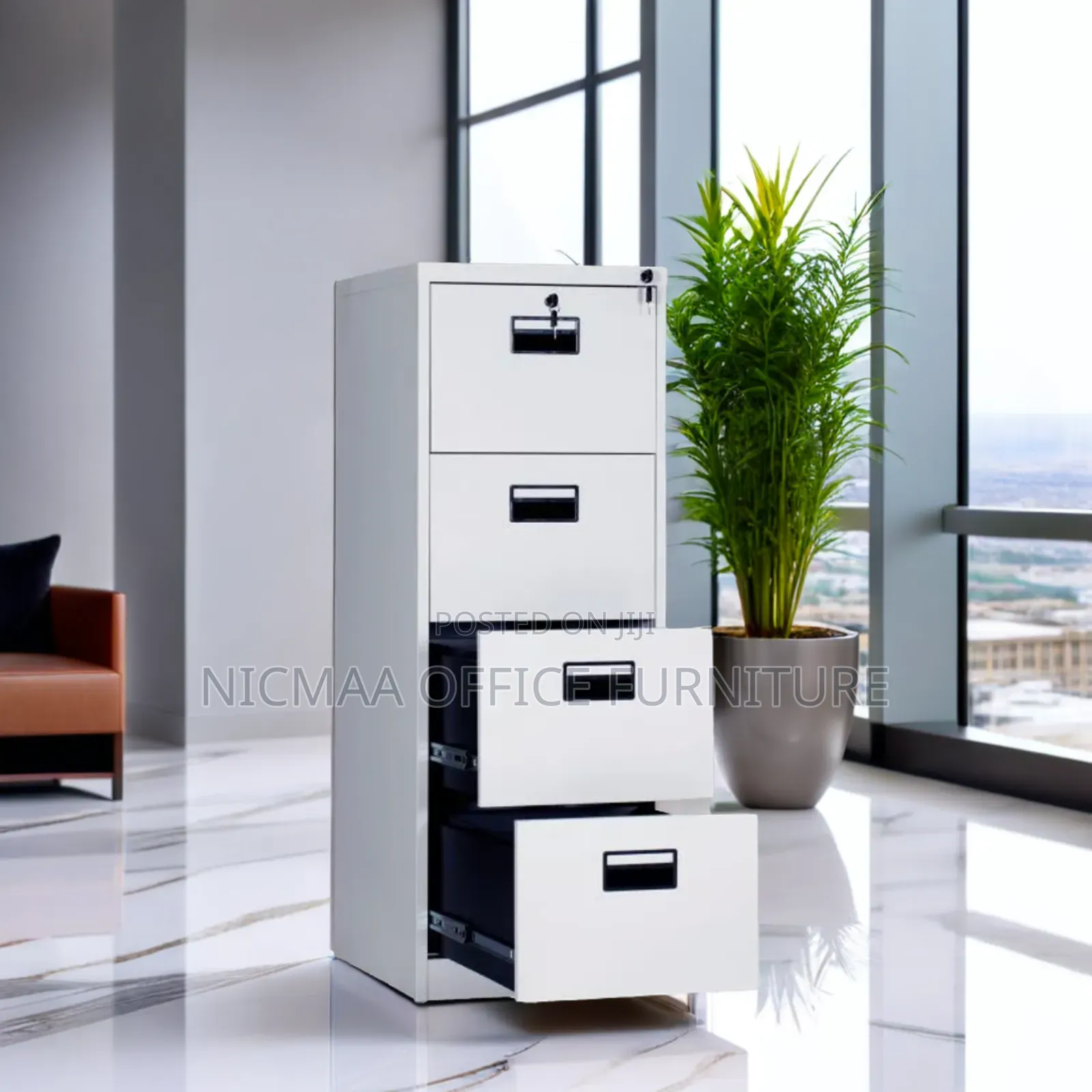 4-Drawer File Cabinet