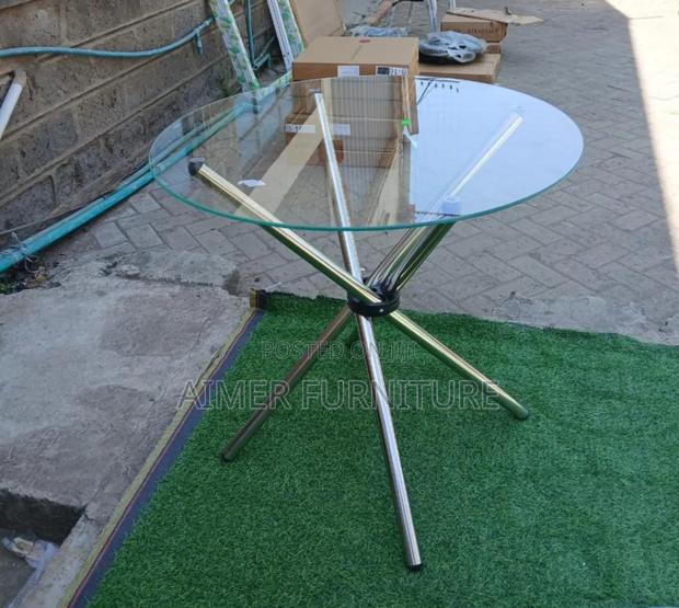 Round Transparent Balcony Table