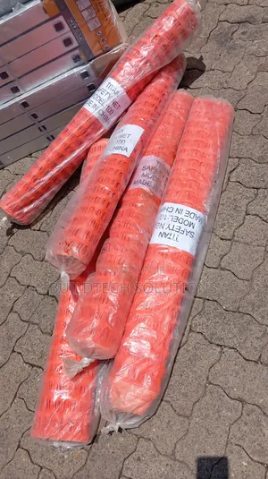 Bright Orange Barrier Mesh.