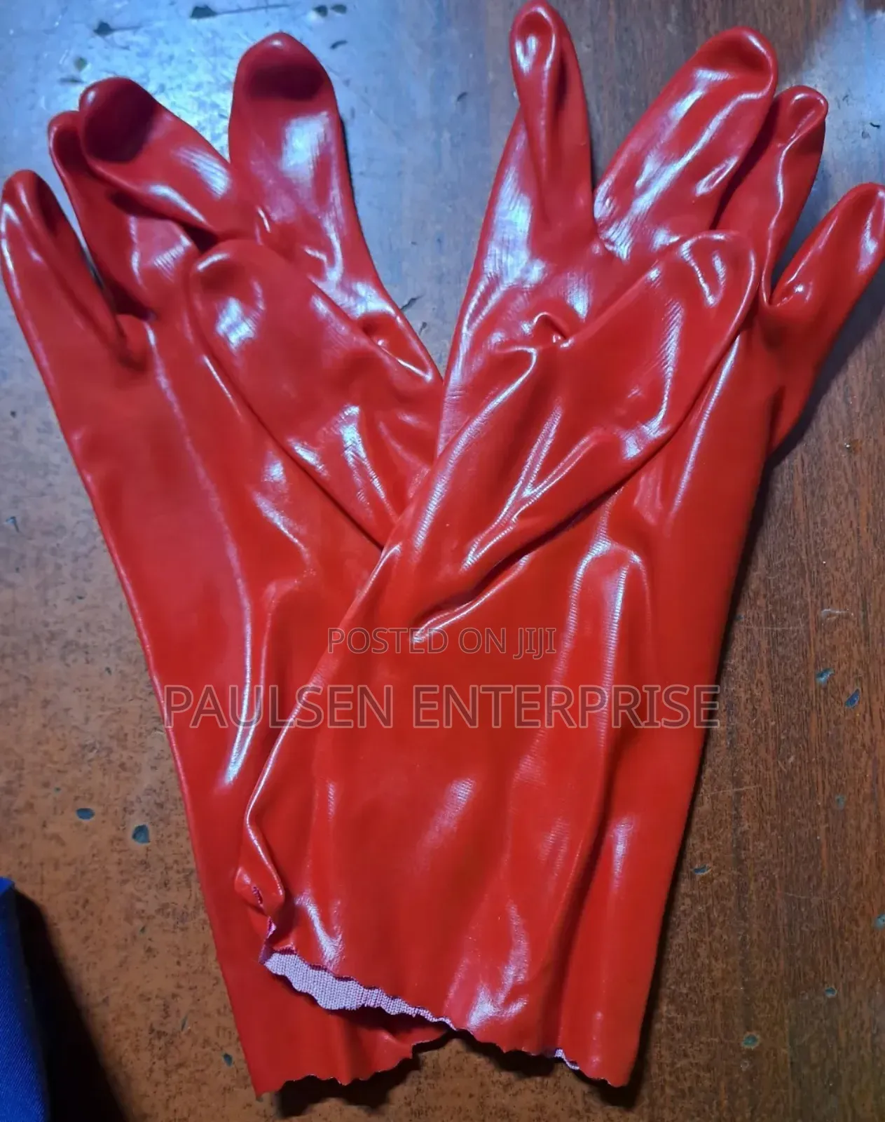 Pvc Red Gloves