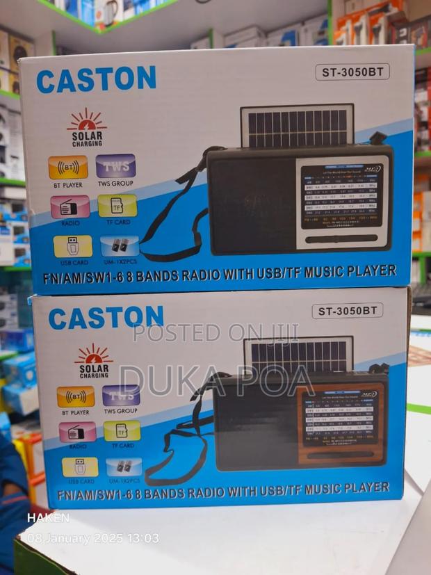 Fm Radio Caston Fm Radio With Solar and Music Player