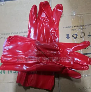 Pvc Red Gloves