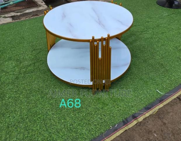 White Nesting Table- Glass Top