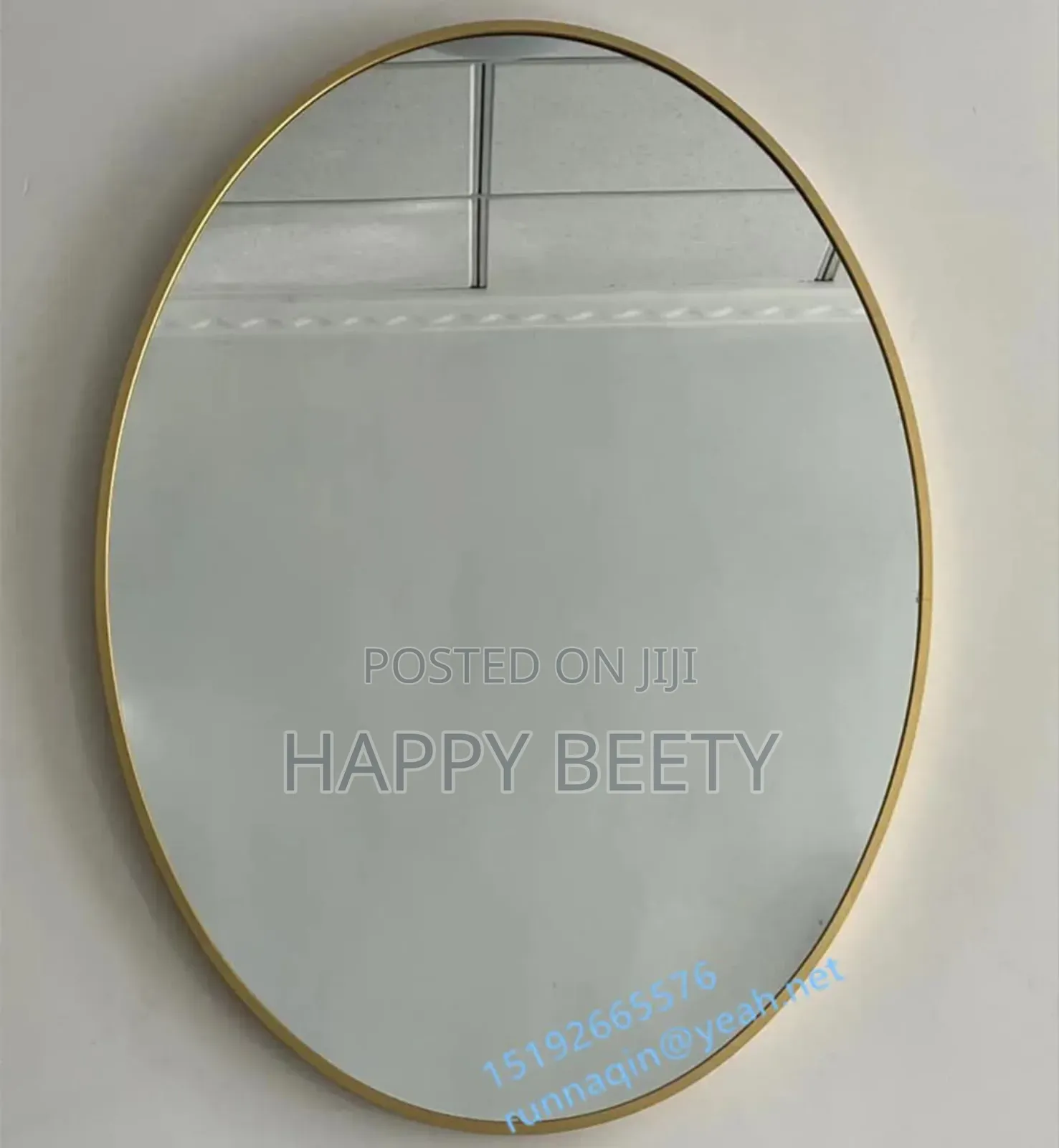 * Decorative Oval Wall Mirror