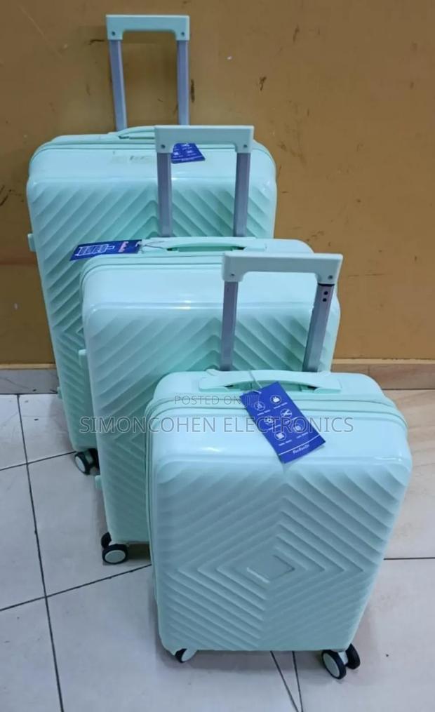 Unbreakable Double Zip Rubber Suitcase (Size 1) - thumbnail 3