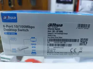 Dahua 8-Port 10/100mbps Desktop Switch (Model Dh-Sf1008l).