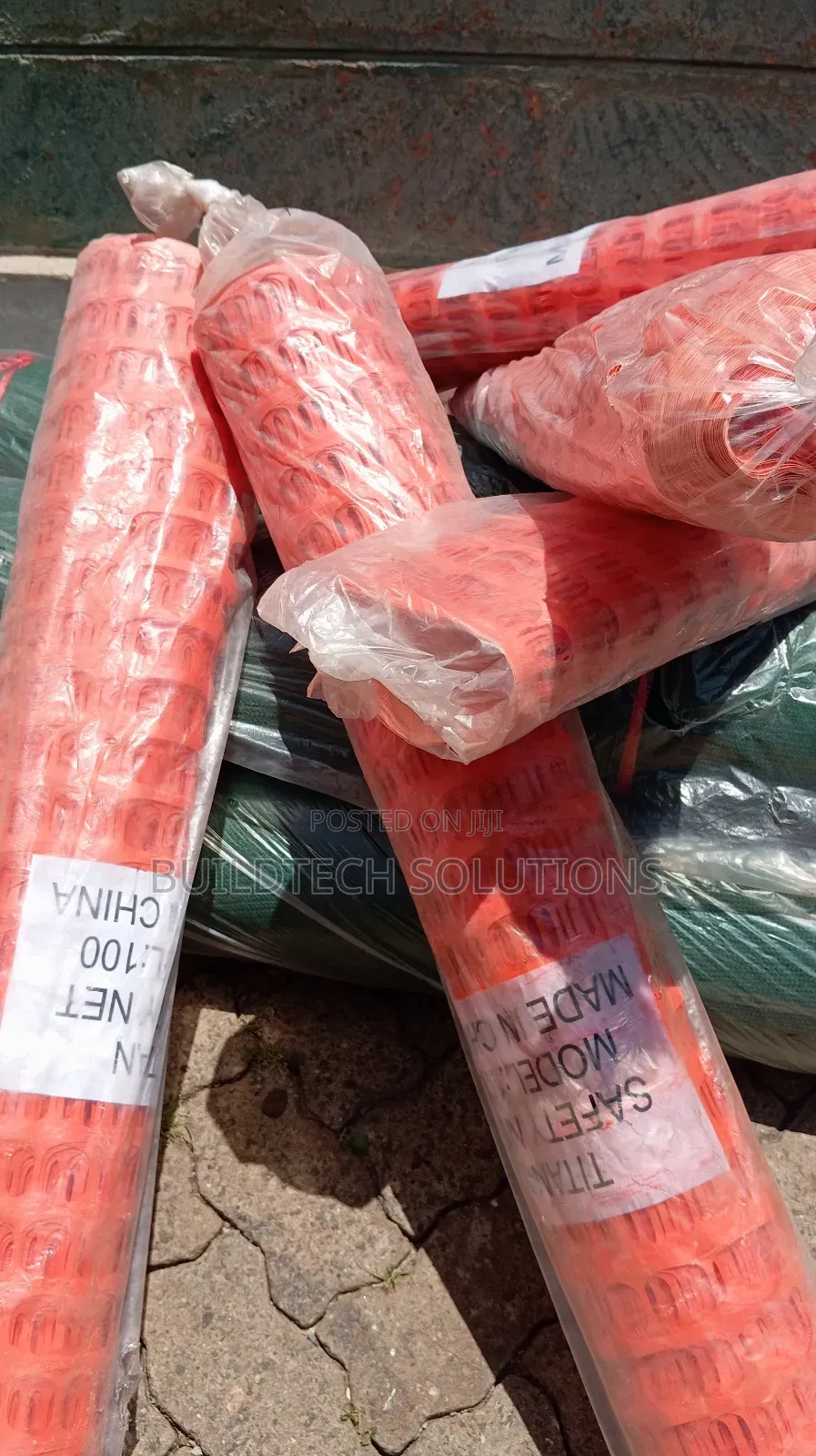 Orange Plastic Netting.