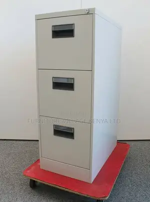Office Cabinets: Iron 3-drawer Storage Unit For Office Home