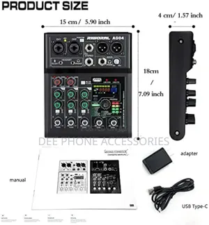 Professional 2 Channel Mixing Console
