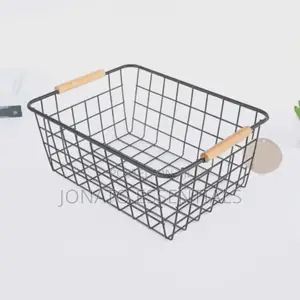 Wrought Iron Mesh Storage Basket