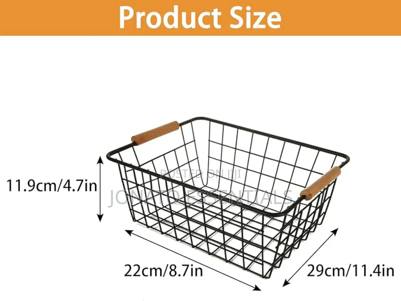 Wrought Iron Mesh Storage Basket
