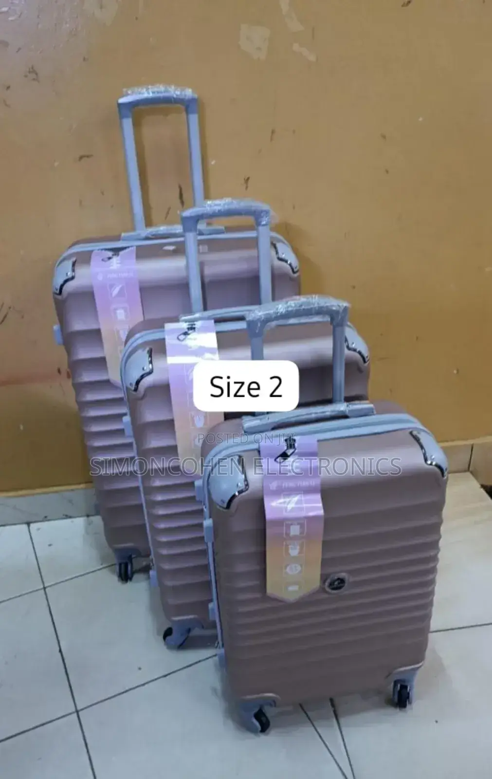 3 in 1 Luxurious Fibre Suitcase (Size 2)