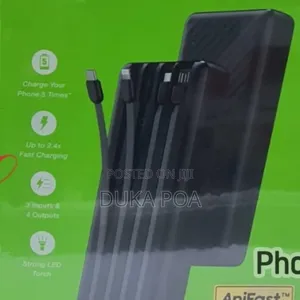 Oraimo Powerbank With Cables 20,000mah 12w