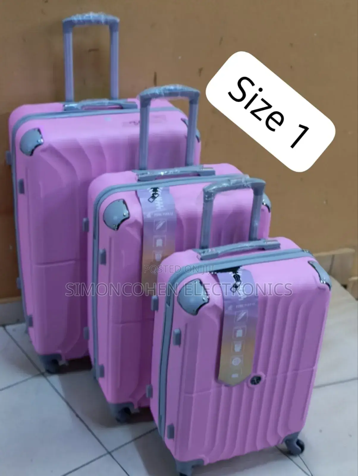 Zip Enclosure 3 in 1 Fibre Suitcase