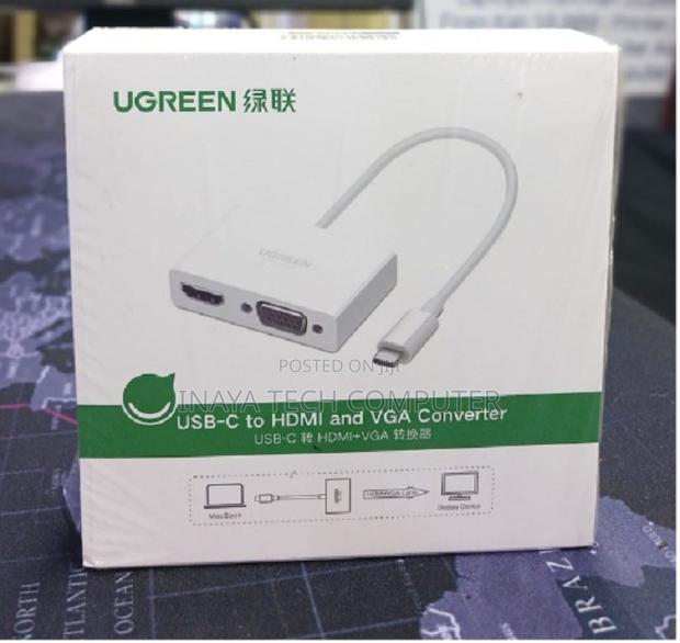 Ugreen Usb-C to Hdmi + Vga Converter - White - Mm123