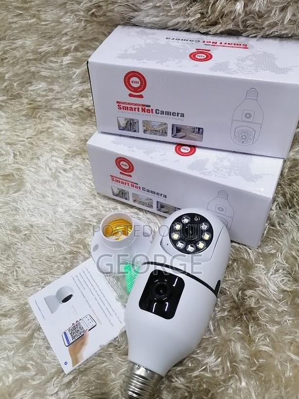 Wireless Dual Lens Bulb PTZ Camera V380 1080p 2mp-Efficient