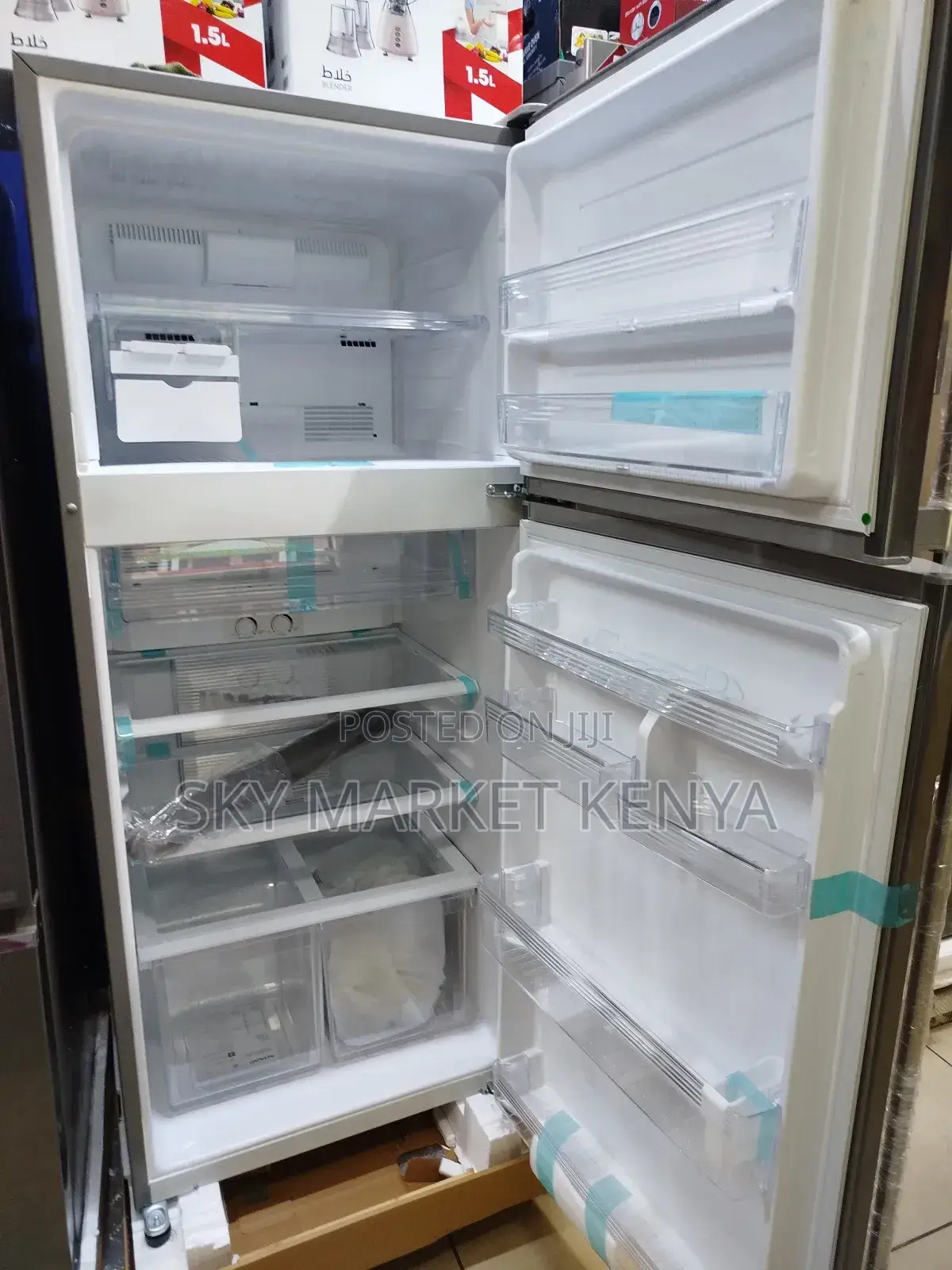 Sharp 450 Liters Sj-58c St Frost Free Fridge,Silver