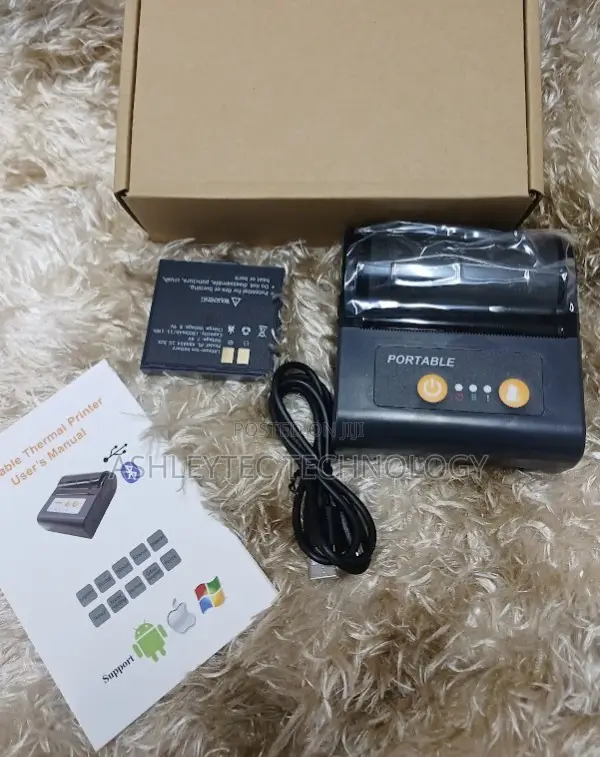 Printers-Mini Bluetooth Thermal Printer 80mm Portable