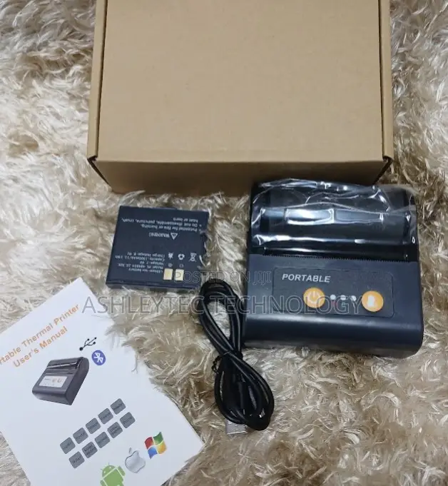 Mini Wireless 80mm Portable Bluetooth Thermal Printer