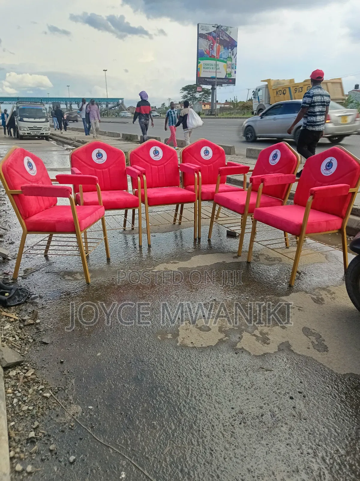 Branded Church Red Chairs, With Armrest