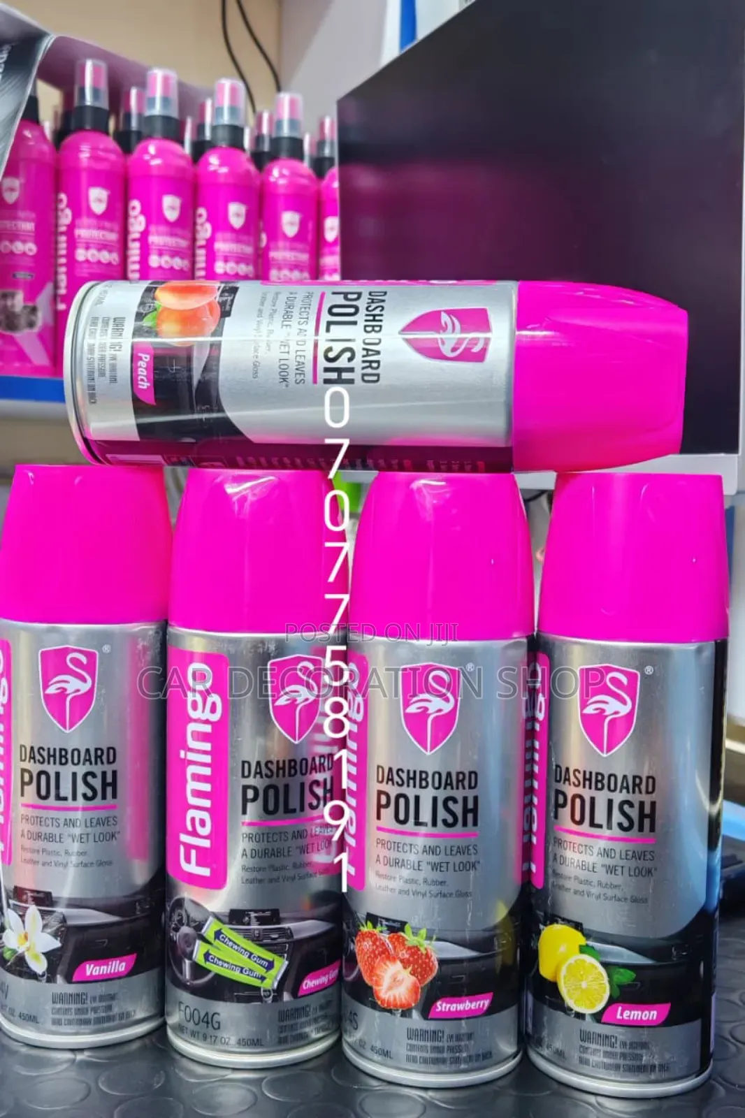 3pc Color Combo Flamingo Dashboard Sprays (Diff Flavors