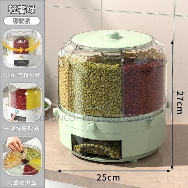 Rotating 6 Compartments Cereal Dispenser - thumbnail 2