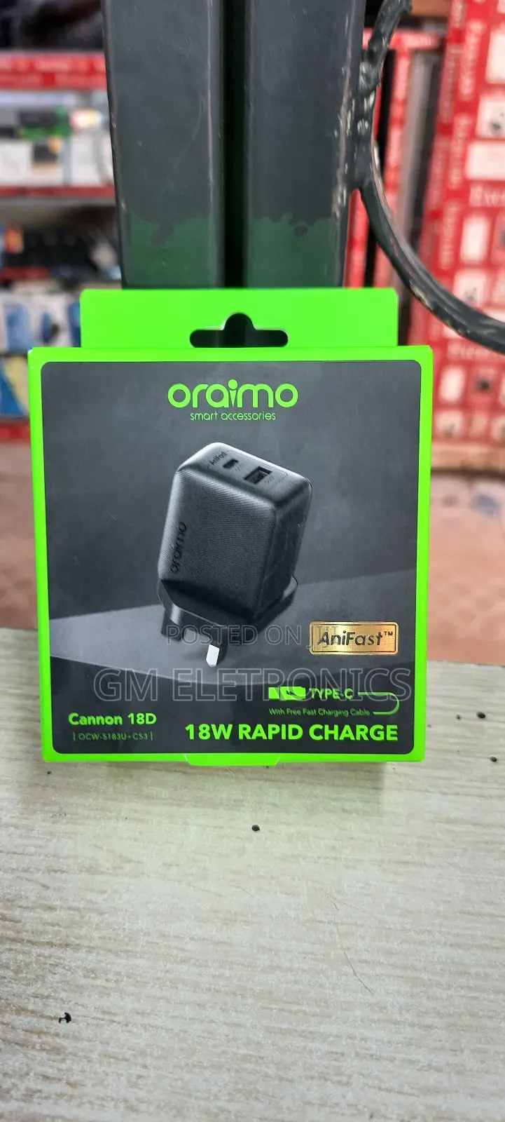 Oraimo Cannon 18d 18w Type-C Wall Charger Kit