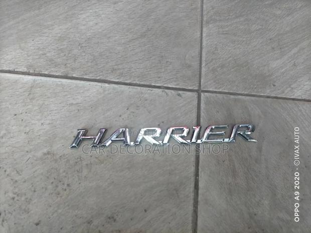Harrier Chrome Boot Replacement Letter Badge