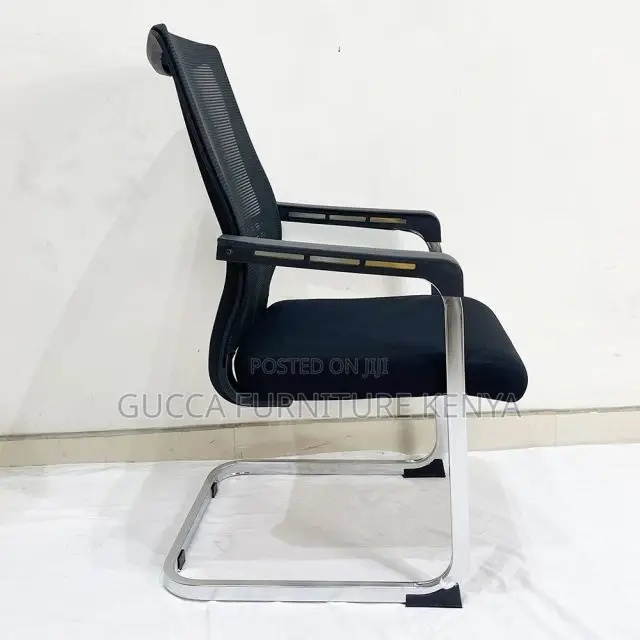 Office Chairs: Kneeling Back Mesh Office Guest Chair
