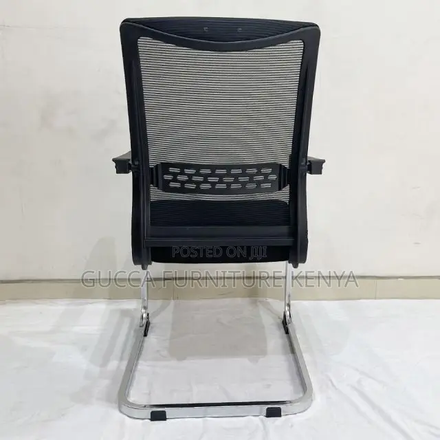 Office Chairs: Kneeling Back Mesh Office Guest Chair
