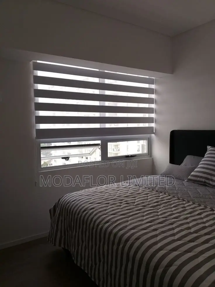 Style and Privacy With Horizontal Zebra Blinds