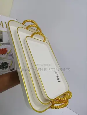 3 in 1 Tray With Golden Handle