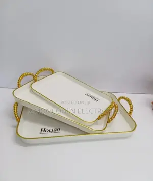 3 in 1 Tray With Golden Handle