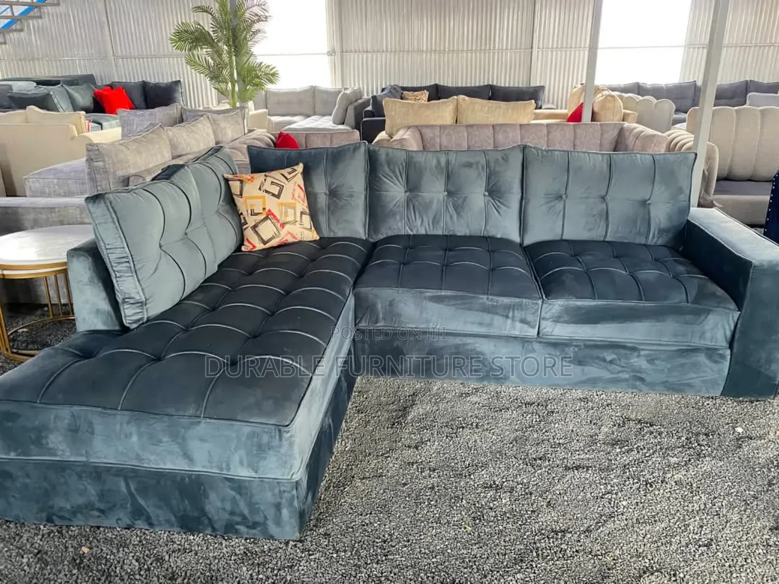 L Shape  Sofa Grey