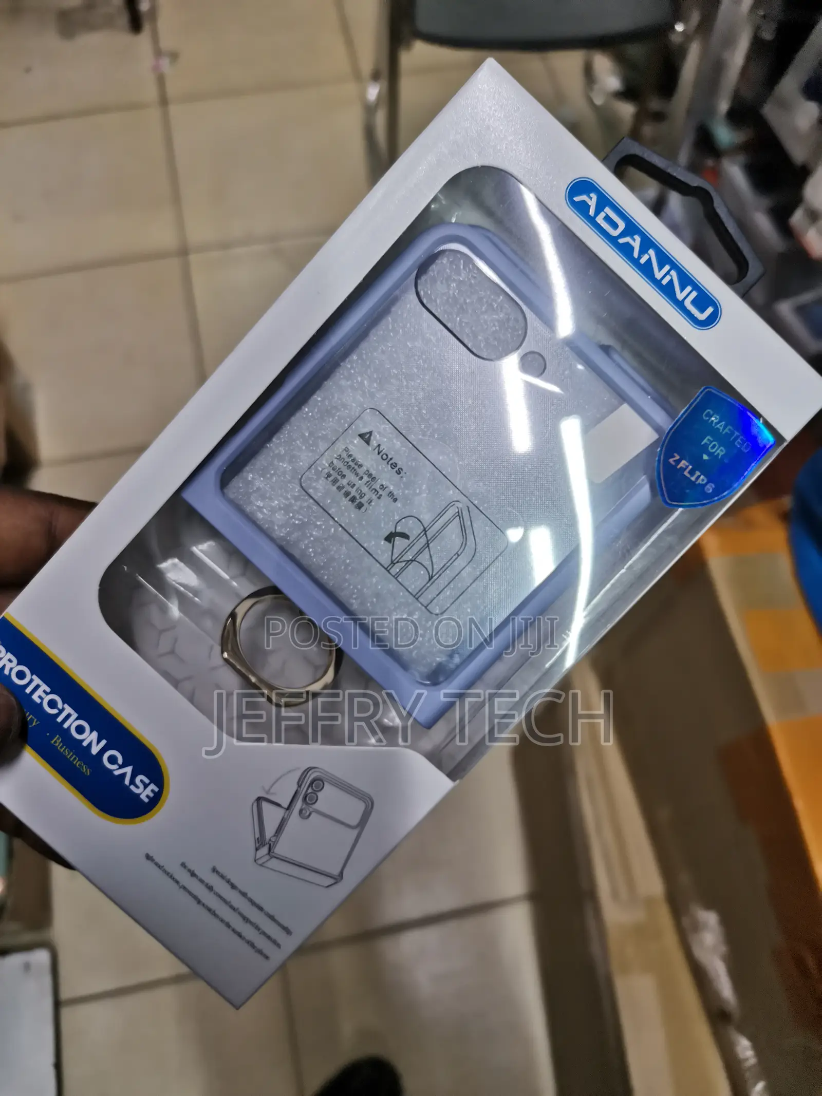 Shieid Z Flip 6 Case With Ring for Samsung Z Flip 6-Purple