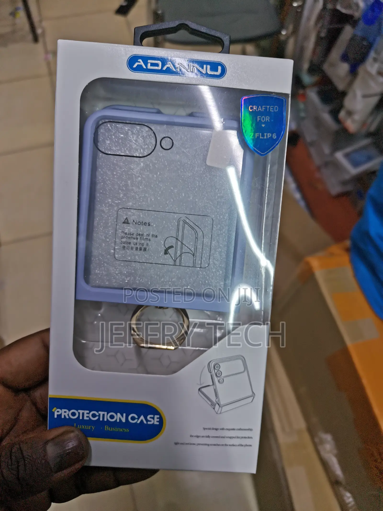 Shieid Z Flip 6 Case With Ring for Samsung Z Flip 6-Purple