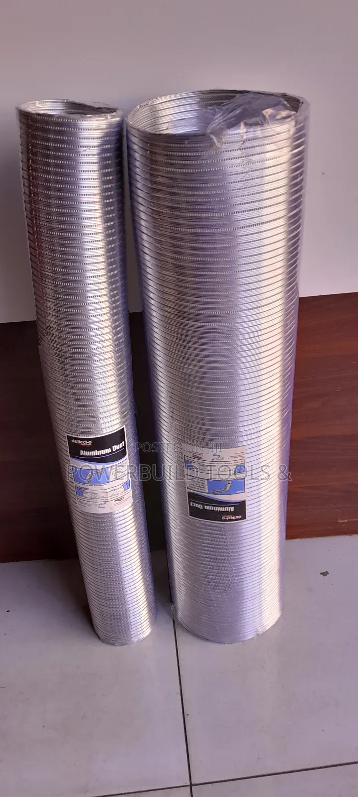 4mtrs Aluminium Duct Heavy-Duty 100mm,150mm,250mm