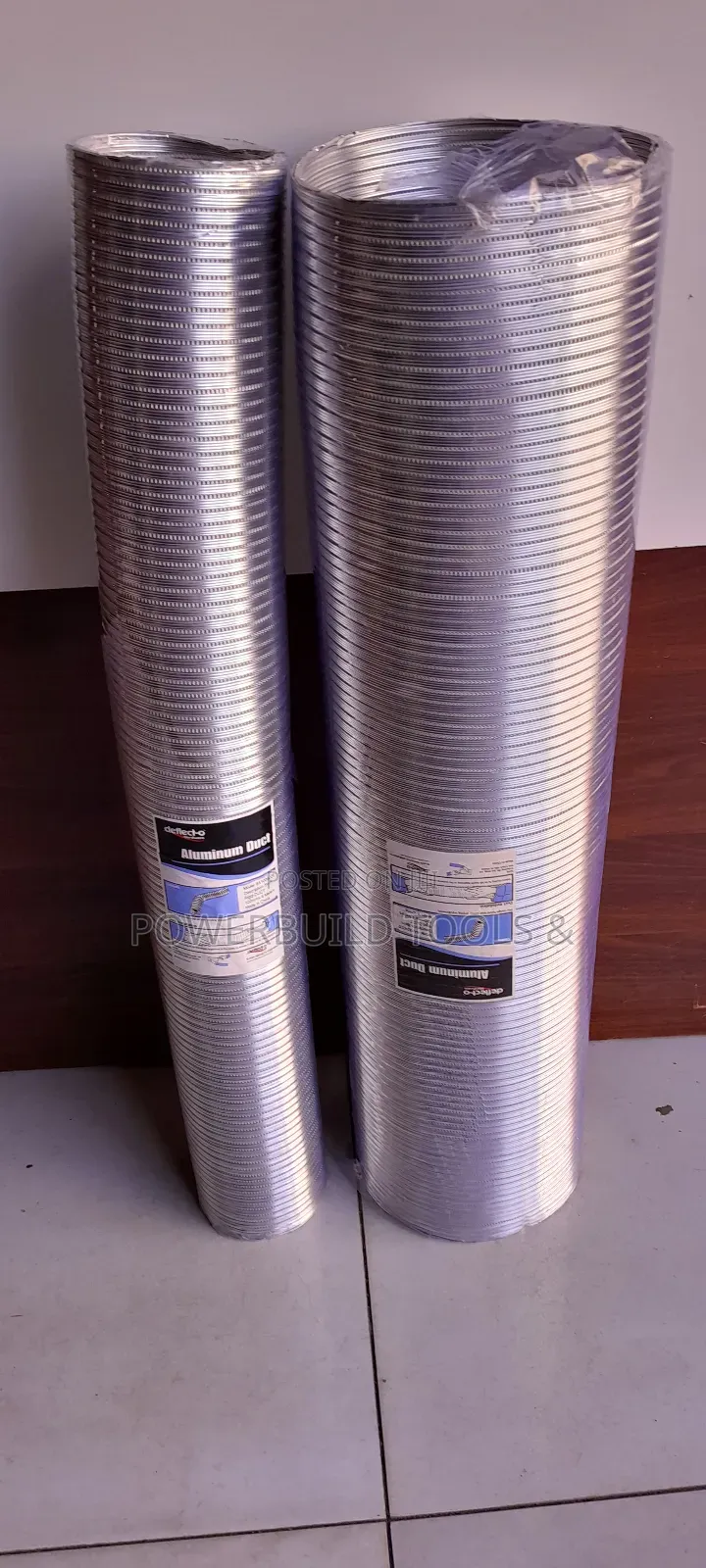 4mtrs Aluminium Duct Heavy-Duty 100mm,150mm,250mm