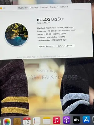 Laptop Apple MacBook 2016 16GB Intel Core I7 SSD 256GB