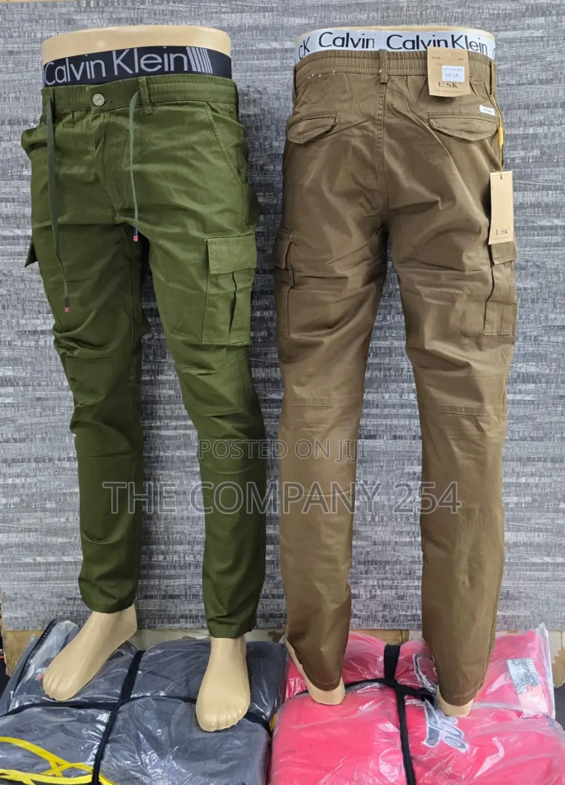 Quality Hard Side Pocket Khaki Cargo Pants Available 30 -40