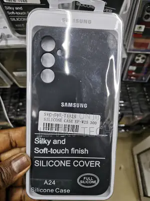 Tobfit Liquid Silicone Case for Samsung Galaxy A24 Black