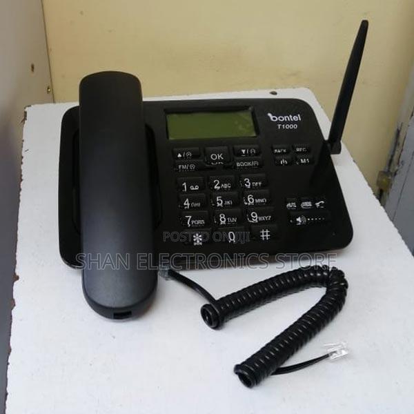 Genuine ;Wireless Landline Desktop Phone (Dual Sim) -- Black