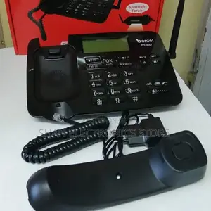 Landline Phone Dual Sim,Led Screen,Sms Bontel T1000,Wireless