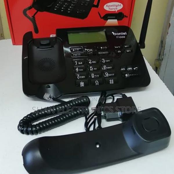 Landline Phone Dual Sim,Led Screen,Sms Bontel T1000,Wireless