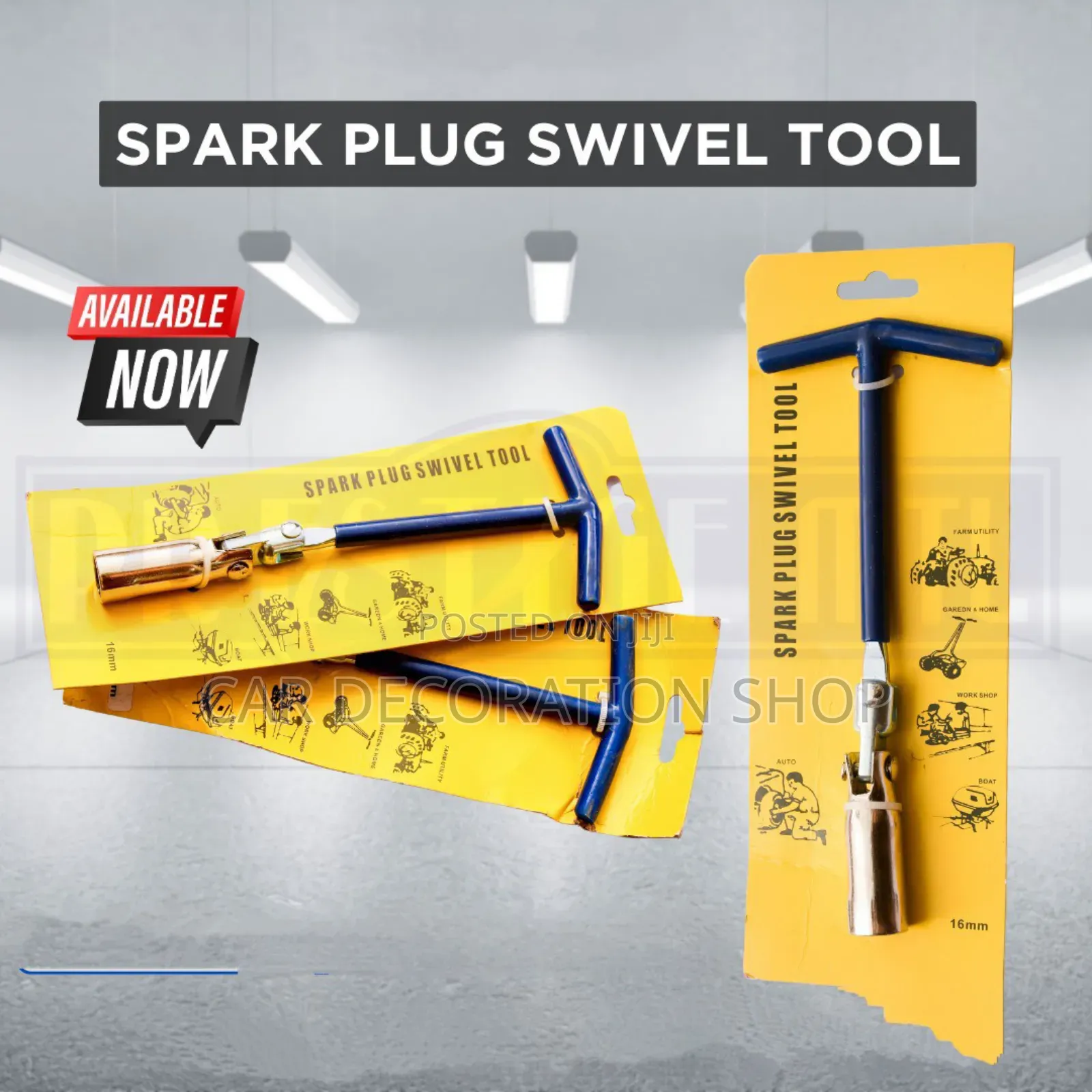 Brand New 16mm or 21mm Spark Plug Swivel Tool