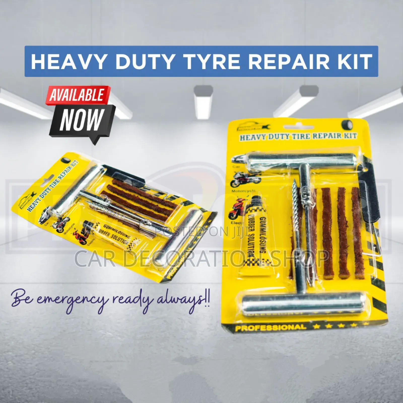 Brand New Heavy Duty Tire Puncture Metallic Repair Kit