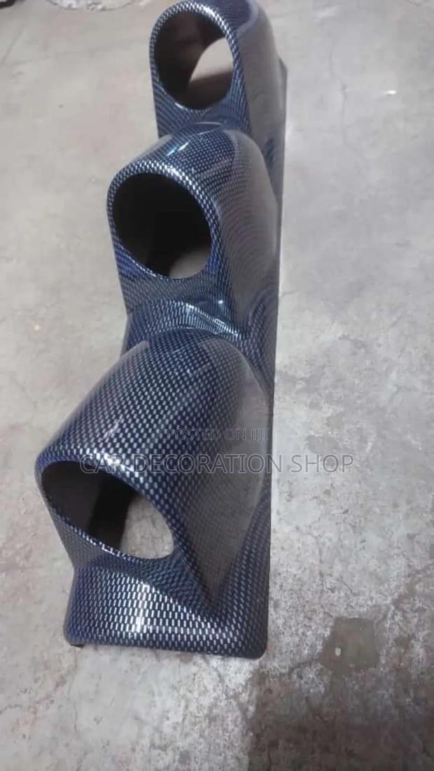 Carbon Finish Style Plastic 3ports Greddy Gauge Holder - main view