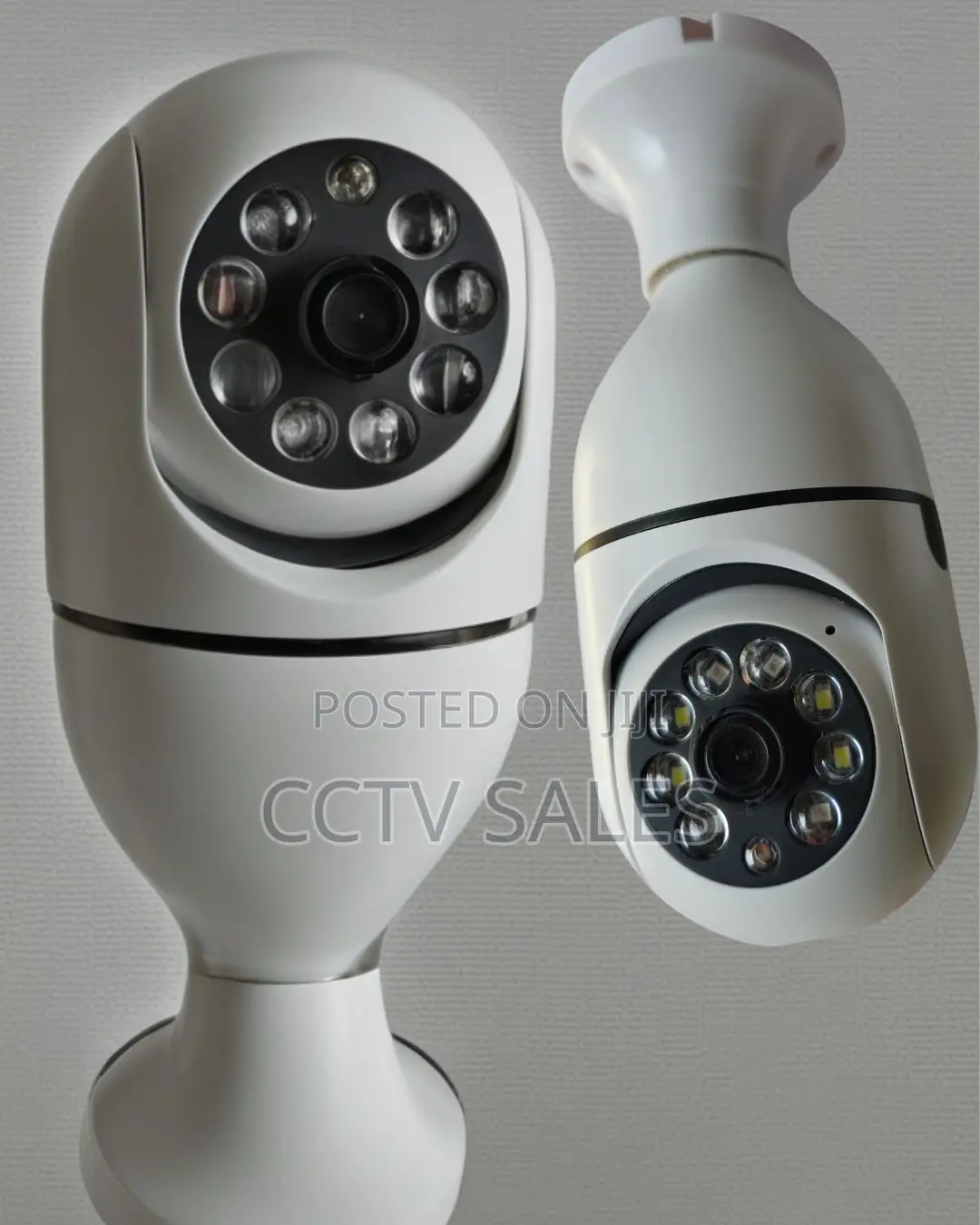 Wi-Fi Enabled PTZ Wireless Wi-Fi CCTV Bulb Security Camera